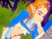 Princess Zelda Gets A Cum Facial