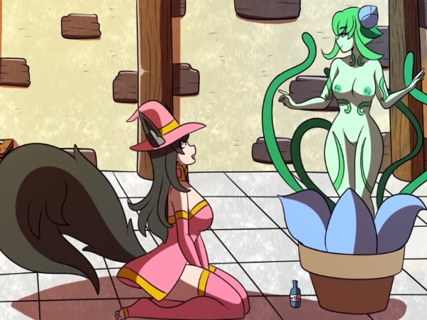 Cartoon Tentacle Porn Games - Witches Plant Turns Into Fuck Tentacles